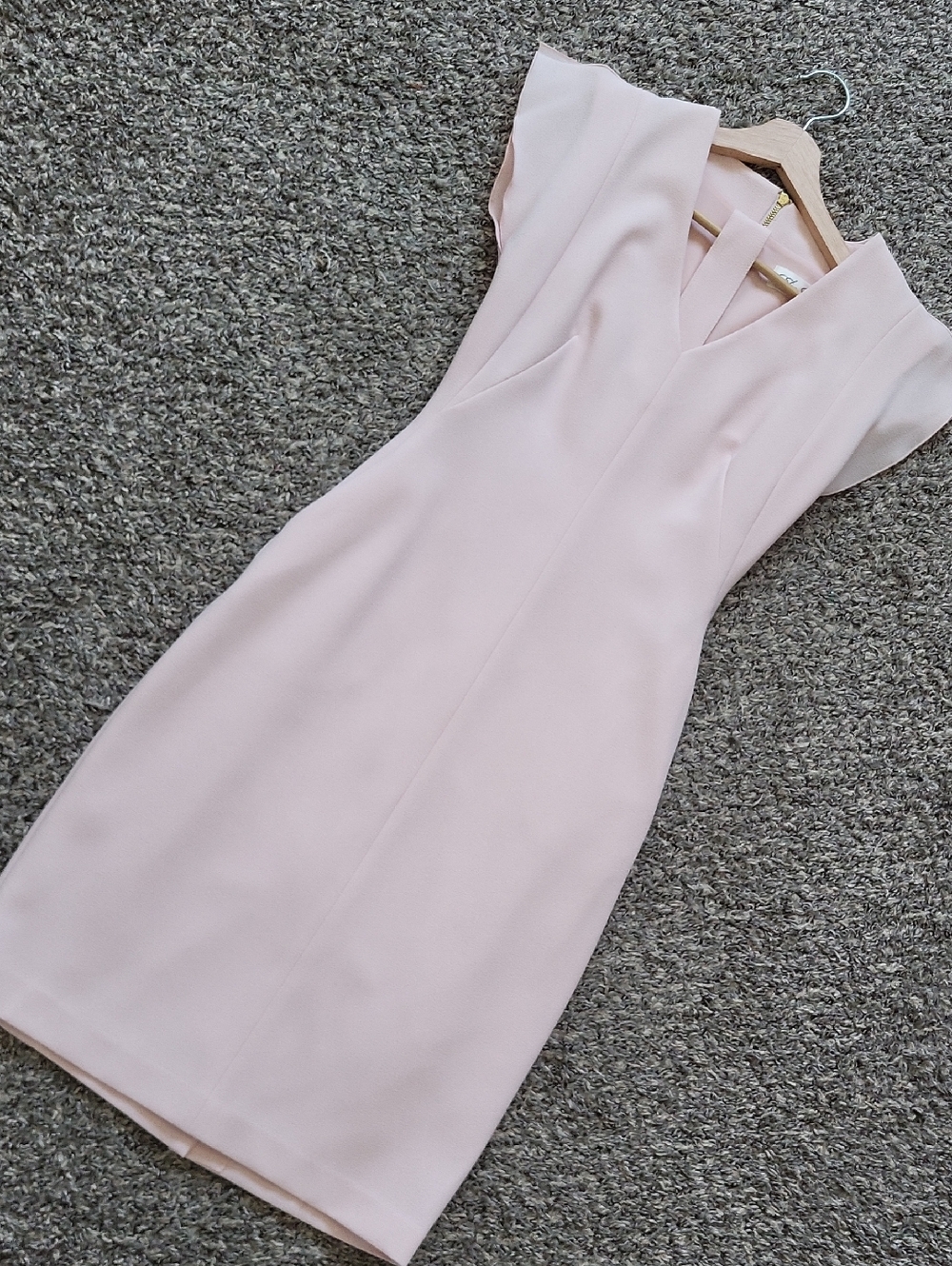Eliza J Light Blush Midi Sheath Dress